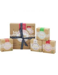 Jabon Pastilla 4Uds Leche Burra+Melocoton+Granada de La Corvette