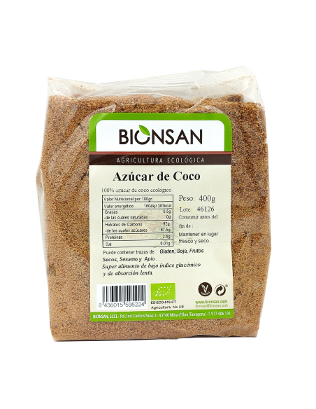 Azúcar de Coco Ecológico 400g - Caja Recargable Comptoirs