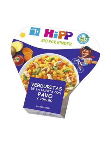 Pack 6 Uds. Verduritas De La Huerta Con Pavo Y Romero Bio 250 g  de Hipp