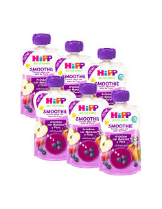 Pack 6 Uds. Smoothie De Arándanos Con Manzana Y Pera Bio 120 g  de Hipp