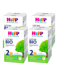Pack 4 Uds. Leche 2 De Continuación Bio 600 g  de Hipp