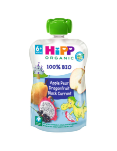 Pouches Dragón Manzana,Pera,F.Dragón,Grosella Bio 100 g  de Hipp