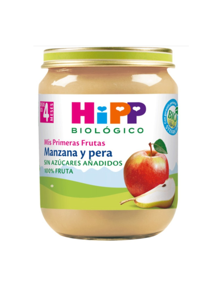 Pack 6 Tarritos Bio Manzana y Pera Hipp 125 g Natural