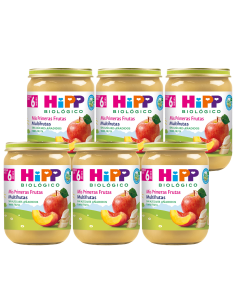 Pack 6 Uds. Tarrito De Melocotón Y Pera Bio 190 g  de Hipp