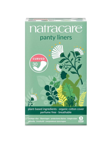 Pack 16 Salvaslip Curvado Natracare 30 unidades natural