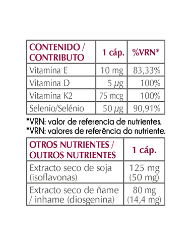 Bimenopause Plus K2 30 capsulas de Intersa