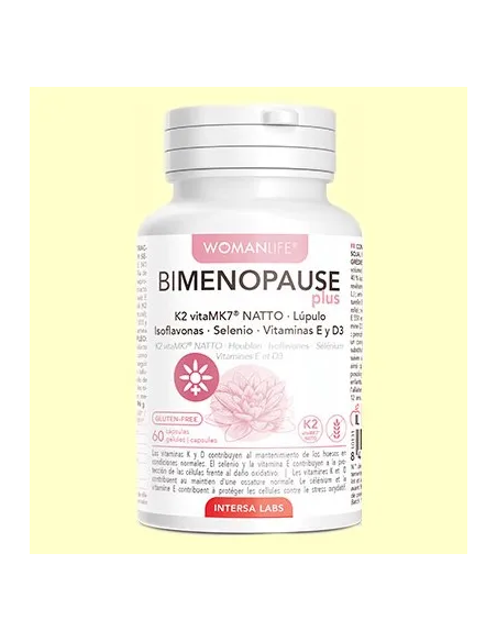 Bimenopause Plus K2 60 Cps Intersa  Apoyo para la Menopausia