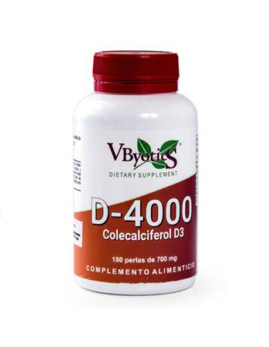 Vitamina D3 4000 ui 30 Cápsulas Vegetales de Vbyotics