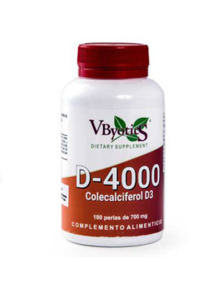 Vitamina D3 4000 ui 30 Cápsulas Vegetales de Vbyotics