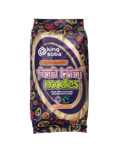 Fideos Pad Thai De Arroz Integral Sin Gluten Bio, 250 G de King Soba