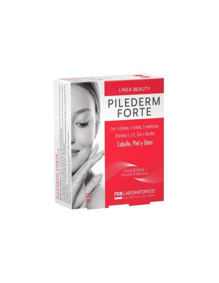Pilederm 30 Caps | Cuidado Completo de Piel, Cabello y Uñas
