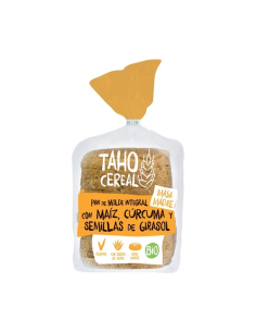 Pan Integral con Maíz, Cúrcuma y Semillas 400g Taho Cereal