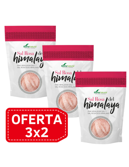Pack 3X2 Sal Rosa del Himalaya Alecosor Soria Natural