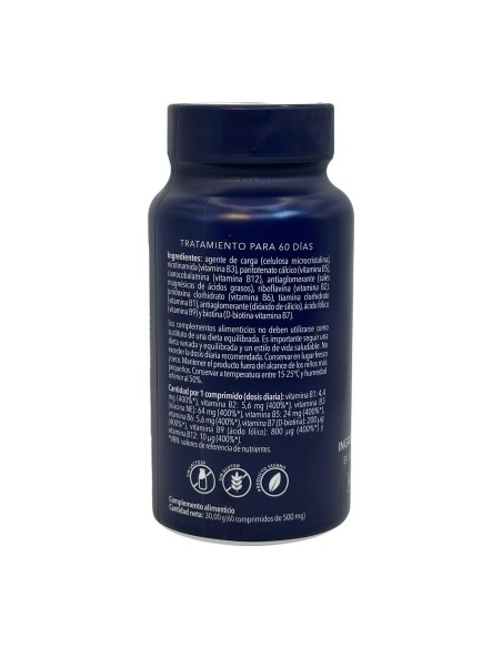 Vitaminas Grupo B (B complex) 60 comprimidos 500mg de Herbora