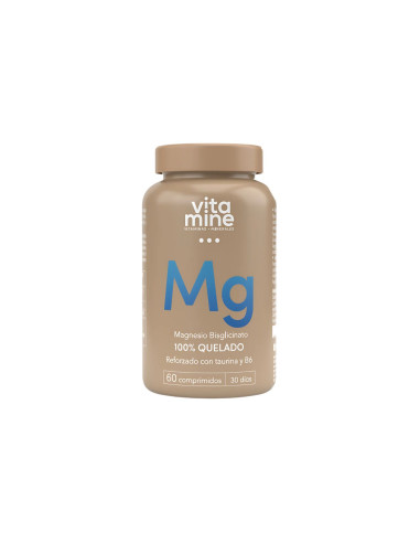 Magnesio Bisglicinato Quelado 1200mg 60 comp Herbora eficaz