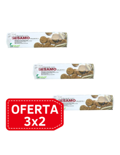 Pack 3X2 Galletas Sesamo 160 Gr. Alecosor Soria Natural