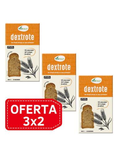 Pack 3X2 Pan Dextrote Integral Caja Alecosor Soria Natural
