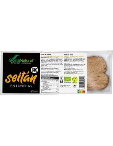 Pack 3X2 Seitan Lonchas 300 Grs. Alecosor Soria Natural