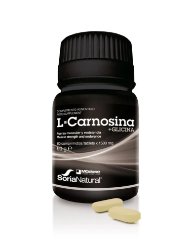 Pack 2 L-Carnosina + Glicina 60 Comprimidos M Salud