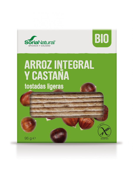 Pack 2 Tostadas Arroz y Castaña Alecosor Soria Natural