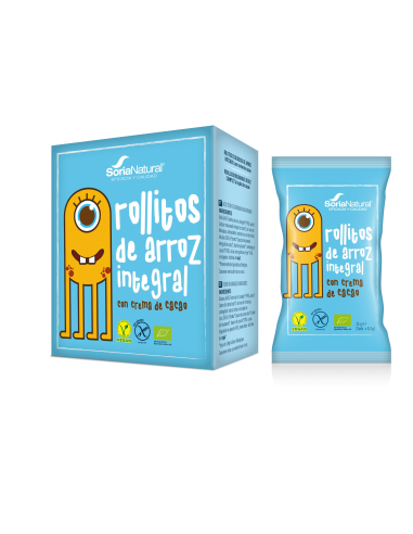Pack 2 Rollitos de Arroz Cacao Alecosor Soria Natural 4 Uds