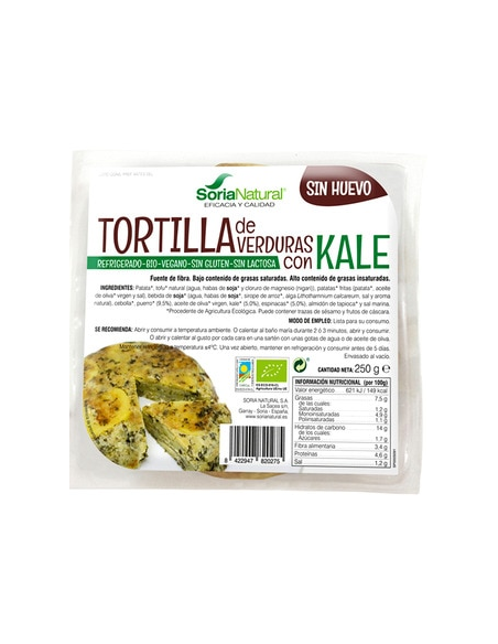 Pack 2 Tortillas de Verduras y Kale Alecosor Soria Natural