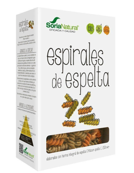 Pack 2 Espirales Integrales de Espelta 250 g Saludables