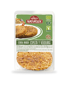 Hamburguesa de espelta y verduras