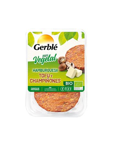 Hamburguesa de tofu y champiñón 2 unidades saludables y sabrosas