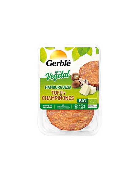 Hamburguesa de tofu y champiñón 2 unidades saludables y sabrosas