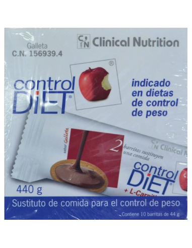 Controldiet Galleta 10 Barritas de Wallax Farma