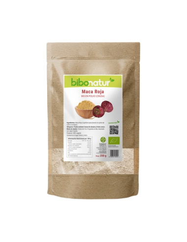 Maca Roja En Polvo Eco  (Lepidium Peruvianum) 250 Grm de Bibonatur