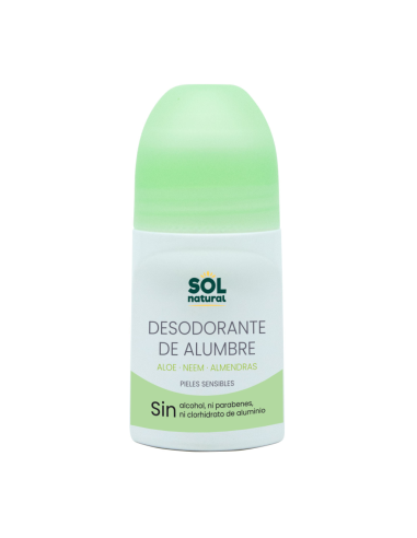Desodorante Líquido Alumbre Aloe y Neem 75 ml Solnatural