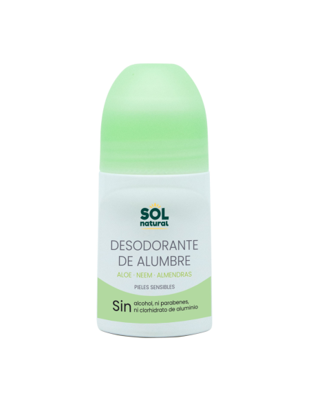 Desodorante Líquido Alumbre Aloe y Neem 75 ml Solnatural