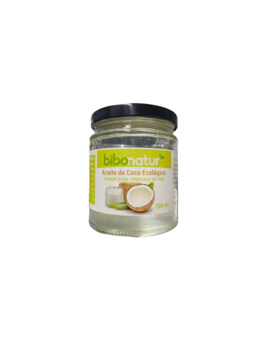 Aceite de Coco Extra Virgen Eco 250g Bibonatur Natural