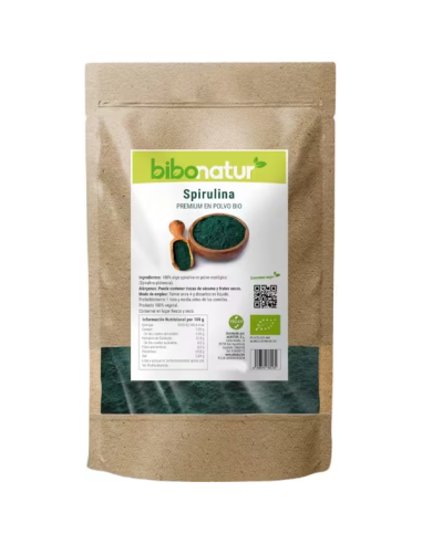 Spirulina Premium Eco 150g Bibonatur  Nutrición Natural