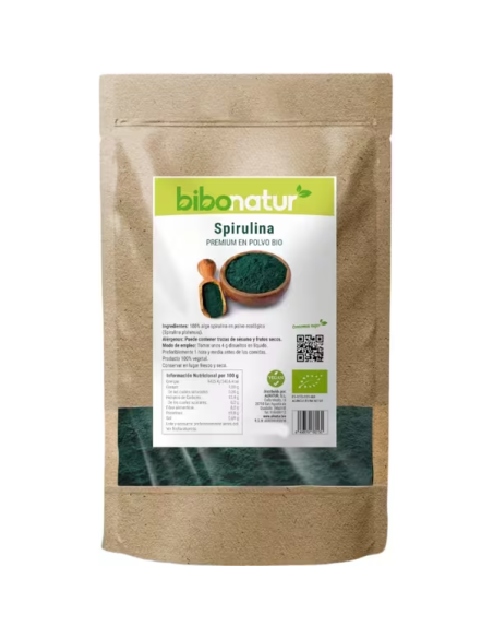 Spirulina Premium Eco 150g Bibonatur  Nutrición Natural