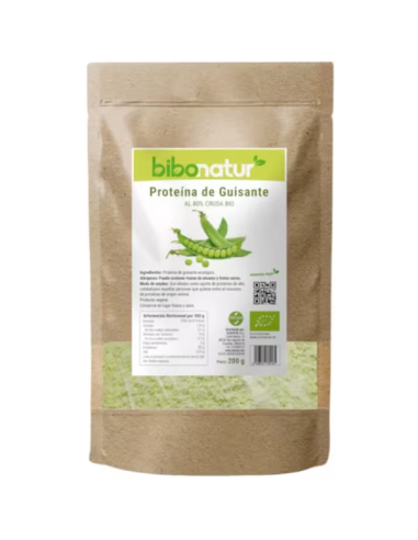 Proteína de Guisante 80% Eco 200g Bibonatur Natural