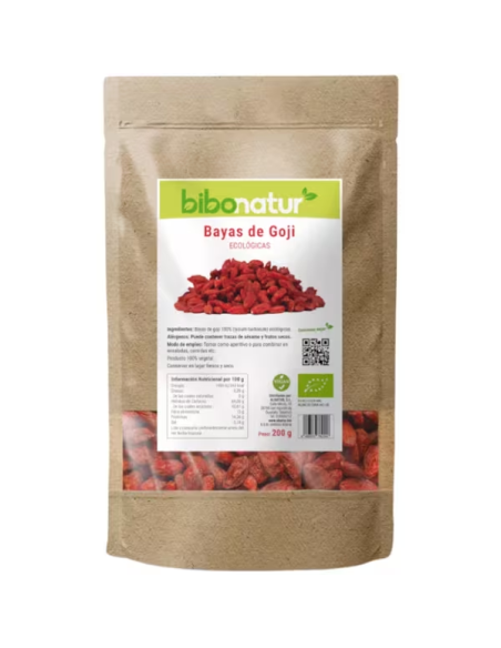 Baya de Goji Eco 200g Lycium Barbarum - Bibonatur Natural