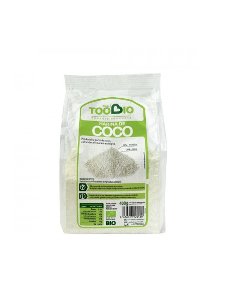 Harina de Coco Bio 400g Bibonatur  Natural y Saludable