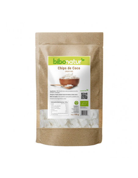 Chips de Coco Crudo Bio 150g | Natural y Saludable Bibonatur