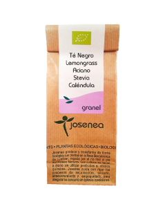 Té Negro Bio con Lemongrass, Aciano y Stevia 50g Josenea