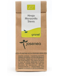 Hinojo-Manzanilla-Stevia Bio 50 Gr. Bolsa Kraft Granel 50 Gr. de Josenea
