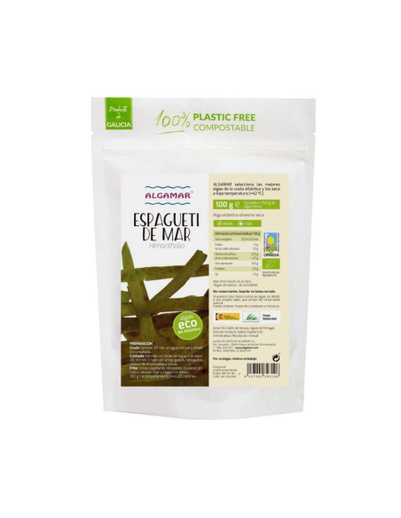 Alga Espagueti de Mar 500g Eco Algamar  Natural y Saludable