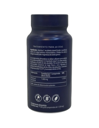 Vitamina C Pura Retard 1000 mg 60 comprimidos Herbora