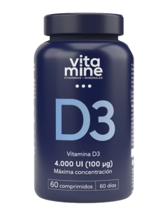 Vitamina D3 4000 UI (400mg) 60 Comprimidos de Herbora