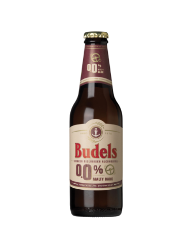 Cerveza Malteada Dark 0% Alcohol Bio, Pack 6 Uds, 30 Cl de Budels