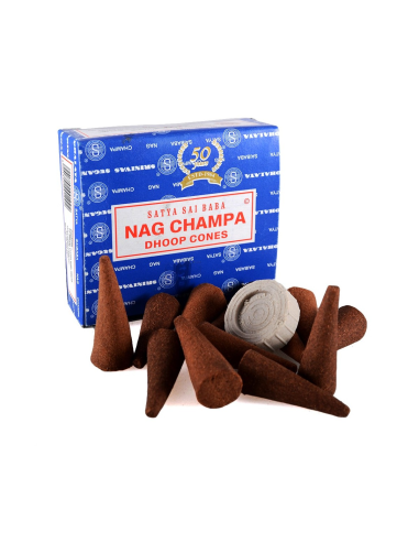 Conos Incienso Nagchampa Caja 12/U 12 x 10/U  de Satya Inciensos