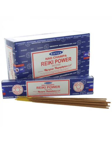 Incienso Reiki Power Sticks Caja 12/U 12 x 15g  de Satya Inciensos