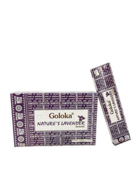 Incienso Goloka Natures Lavander 15g Aromaterapia Natural